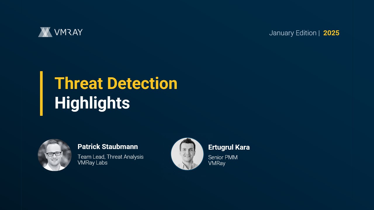 Threat Detection Highlights - Jan. 2025